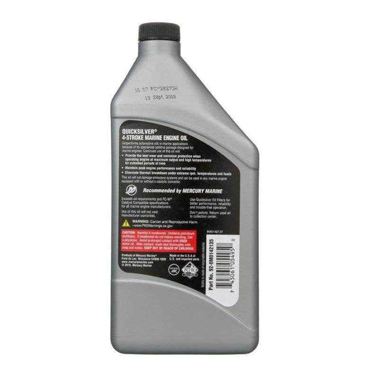 10W30 Synthetic Blend Oil | Quicksilver 92 - 8M0142135 - MacombMarineParts.com