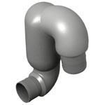 2 1/2" Plastic Exhaust Gooseneck | Vetus LT6565