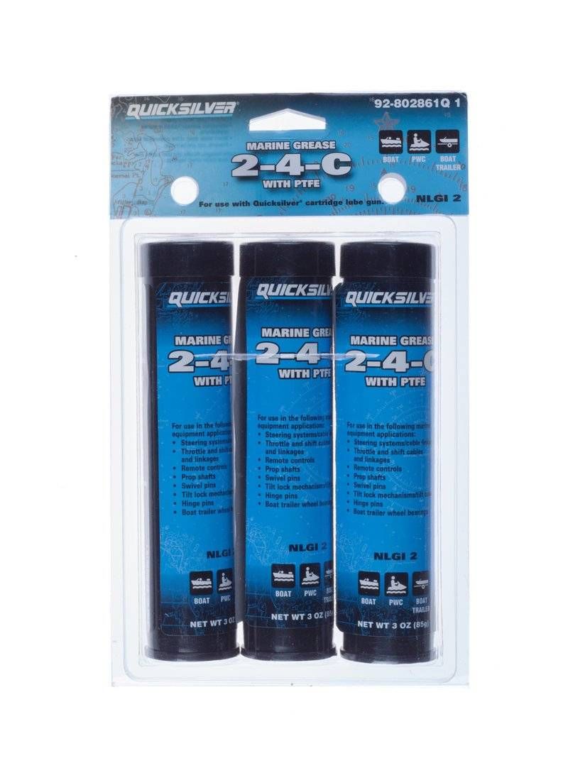 2-4-C Marine Grease/Lubricant with PTFE 3oz Cartridge 802861Q1