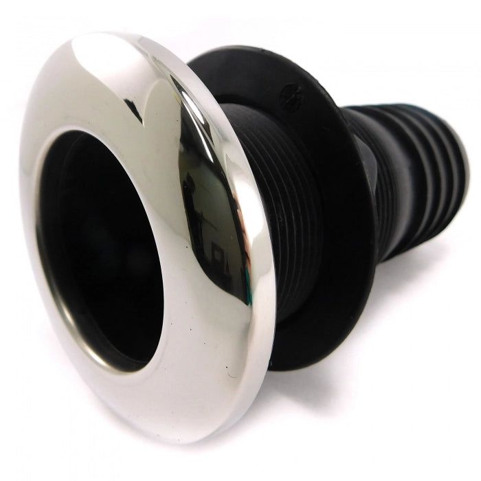 2" Hose Barb Stainless Steel/Nylon Thru Hull | Whitecap Industries S-3806