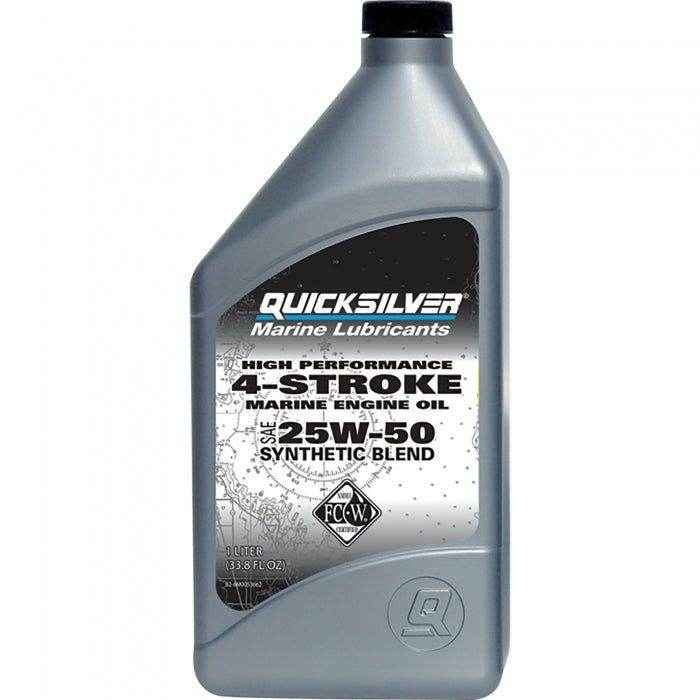 25W50 4-Stroke Synthetic Blend Oil Quart | Quicksilver 92-8M0053662