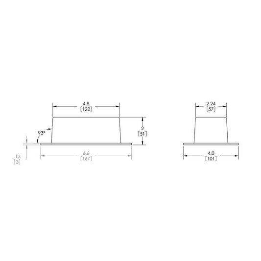 4 Inch Flat Oval Hose Ring | MSI HRF4
