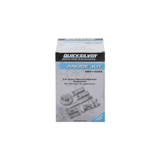 8M0116589 Transom and Gearcase Aluminum Anode Kit - Mercury, 350HP
