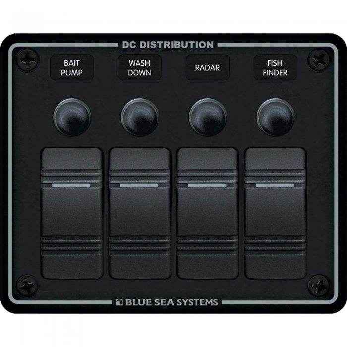 Breaker Panel 4 Position Water Resistant | Blue Sea 8372