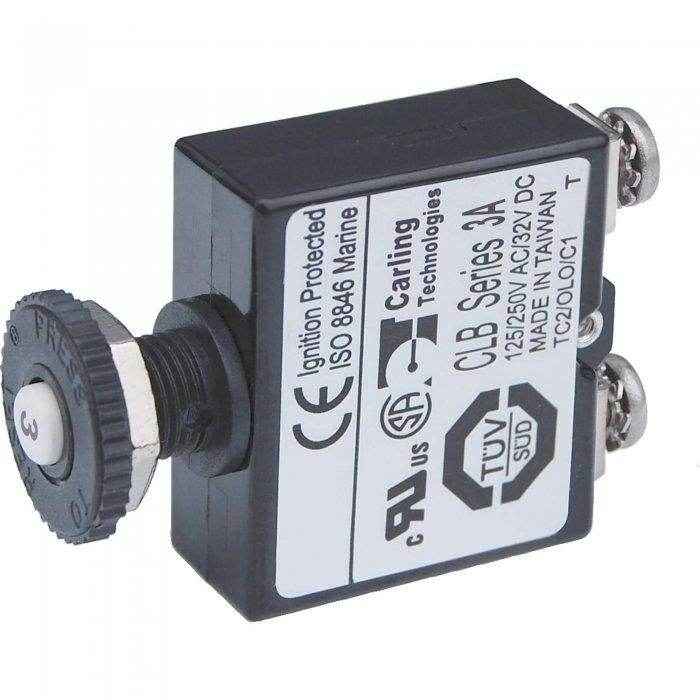 Circuit Breaker Push Button 3 Amp | Blue Sea 2129