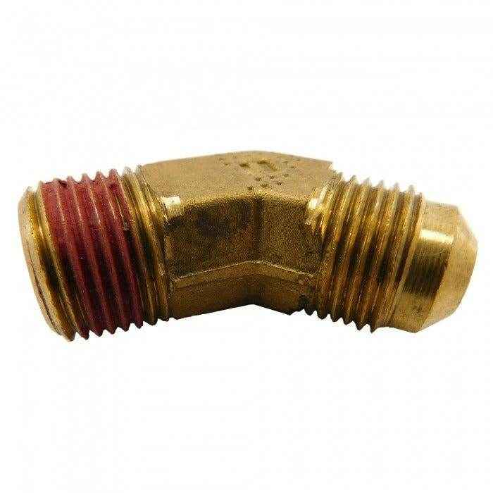 Inverted Flare Male Fitting 3/8 NPT x 3/8 Hose 45 Deg | Crusader 30615