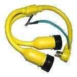 Marinco Y Adapter 2-50 Amp Locking To 50 Amp Straight 164Ay