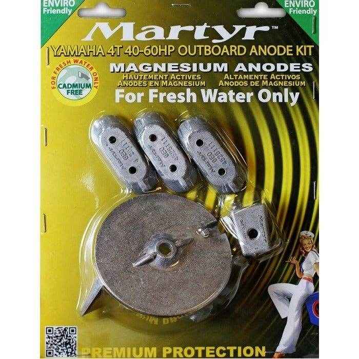 Outboard Anodes Kit Magnesium Yamaha 4T 40-60Hp | Martyr CMY4060KITM