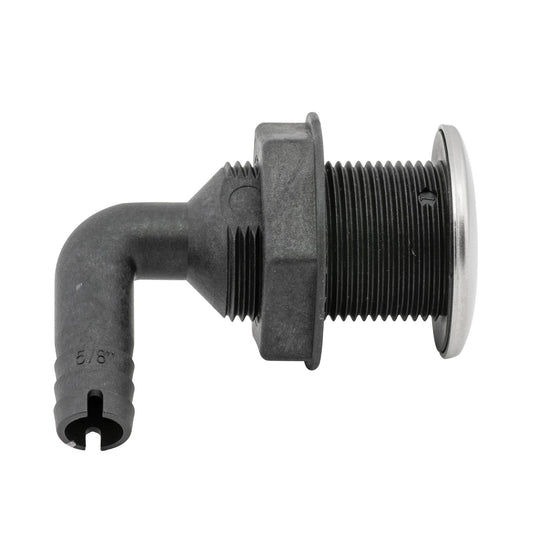 Stainless Steel/Nylon Thru Hull with Barb | Whitecap S-3810