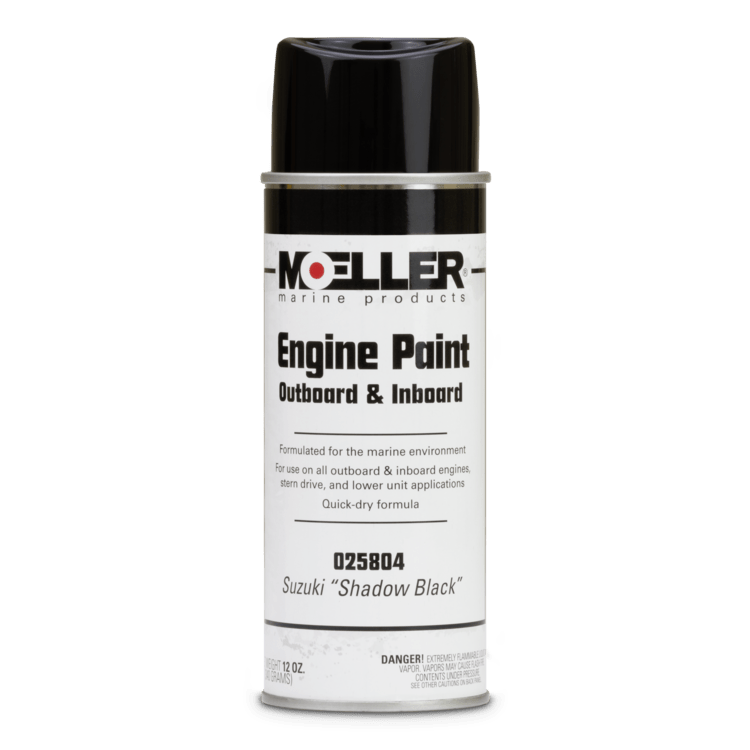 Suzuki Shadow Black Engine Paint - 12 oz. | Moeller 025804