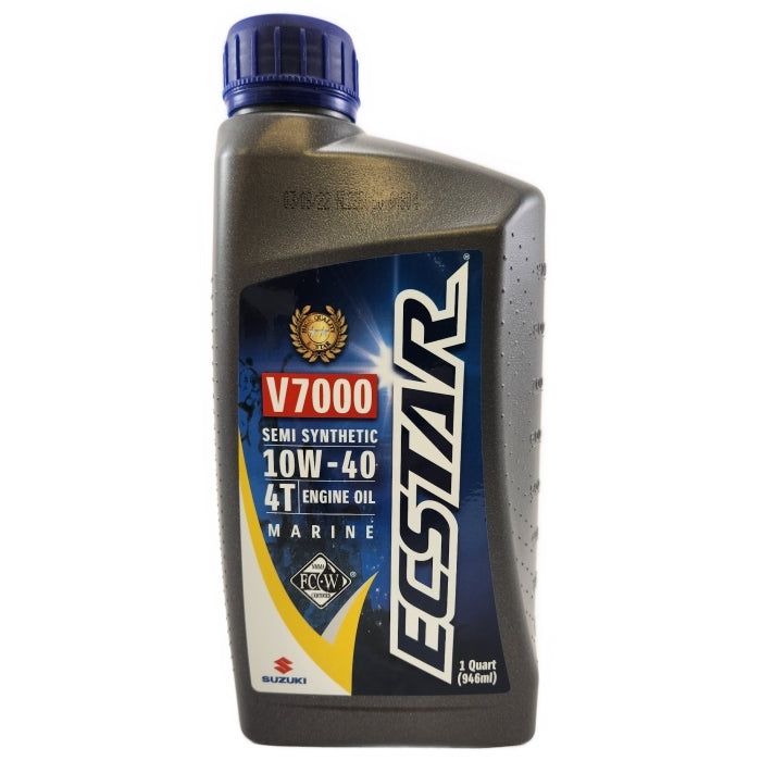 Synthetic Blend Marine 4-Cycle Engine Oil Ecstar 10W40 Quart | Suzuki 990C0-01E30-QUA