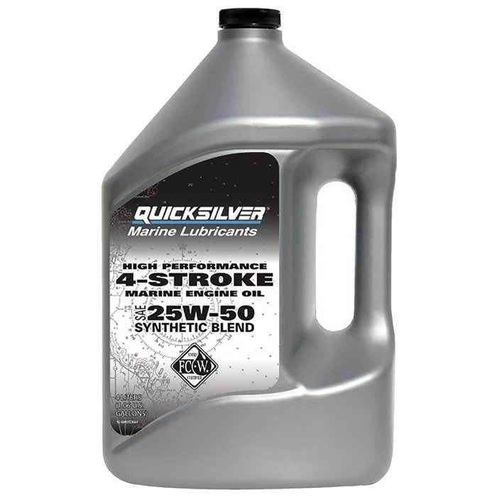 Synthetic Blend Marine Oil 1 Gallon 25W50 4-Stroke | Quicksilver 92-8M0053664