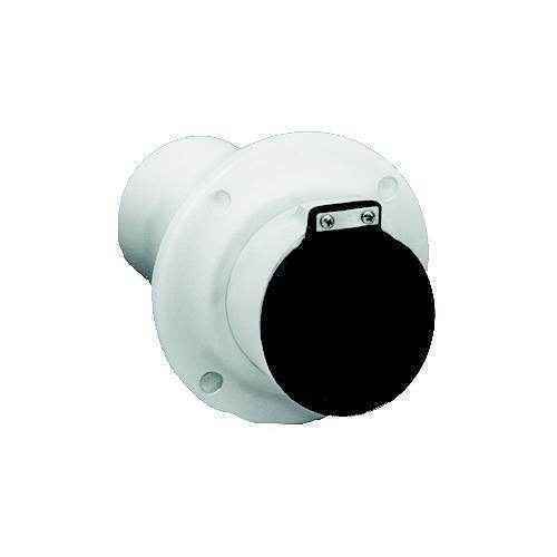 Thru Hull Fitting Exhaust with Flapper 4 in. White | Centek 1200326