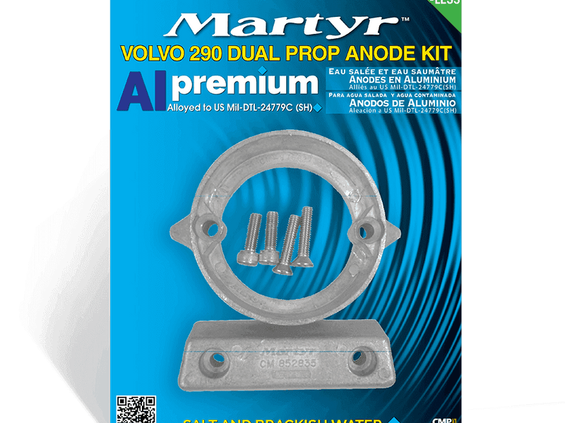 Volvo Penta 290DP Aluminum Anode Kit | Martyr CM290DPKITA