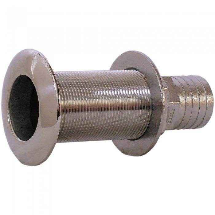 Whitecap 316 Stainless Steel Thru-Hull With Barb 1in 6548