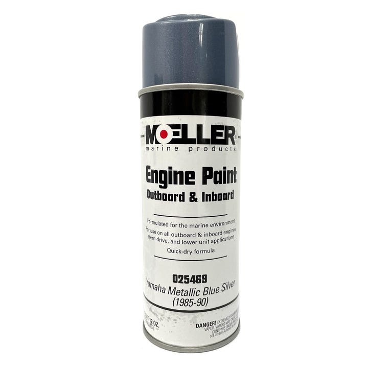 Yamaha Metallic Blue Silver Spray Paint | Moeller Marine 025469