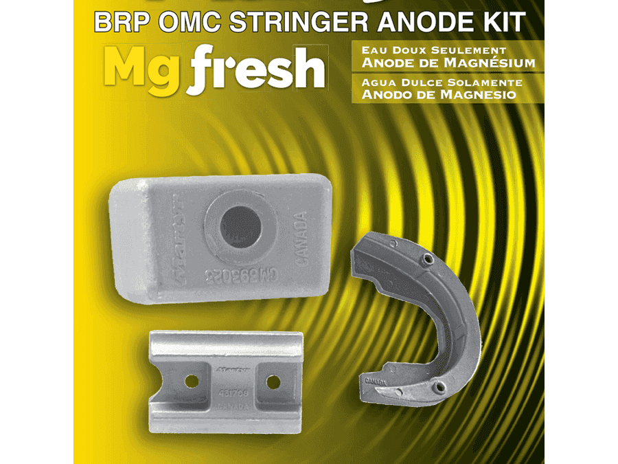 Bombardier Stringer Anodes Kit Magnesium | Martyr CMSTRGERKITM - MacombMarineParts.com