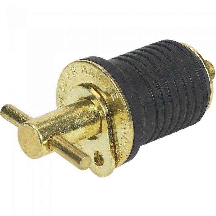Bailer Plug Brass Turn Tite 1 inch | Moeller 020899 - 10 - MacombMarineParts.com