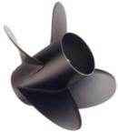 Black Diamond 14 - 1/2 X 18 LH 4 Blade Aluminum Propeller | Quicksilver QA2185X - MacombMarineParts.com
