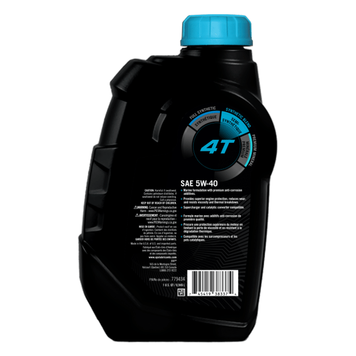 Engine Oil Synthetic Blend XPS 5W - 40 4T, Quart | Evinrude/Johnson 0779434 - MacombMarineParts.com