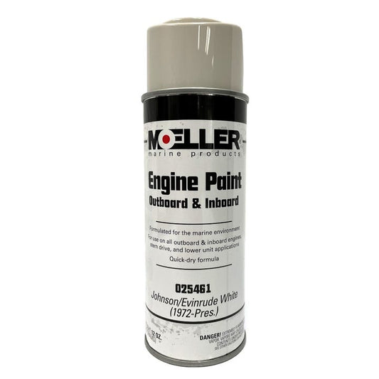 Evinrude White Paint - 12 oz. | Moeller Marine Products 025461 - MacombMarineParts.com