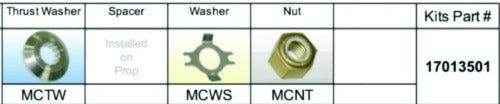 Fixed Hub Prop Hardware Kit - Mercury, Type C | Solas 17013501 - MacombMarineParts.com