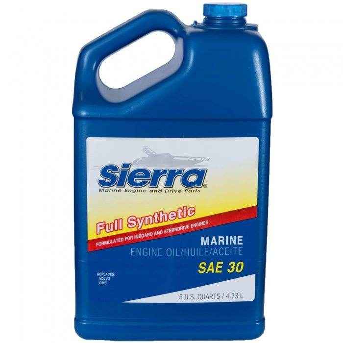Full Synthetic 4 - Stroke Oil SAE 30 - 5 qt. | Sierra 18 - 9410 - 4 - MacombMarineParts.com