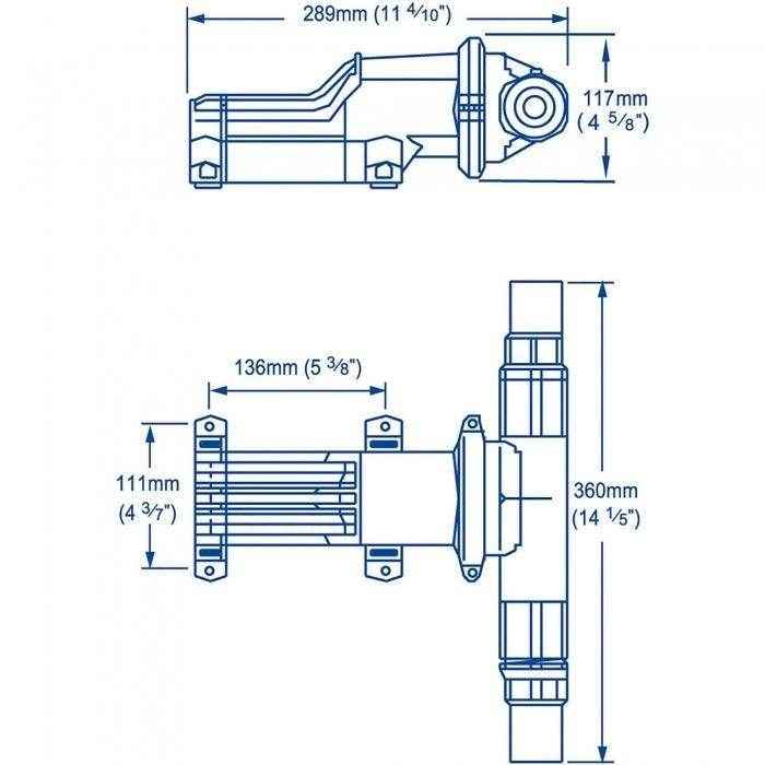 Gulper Toilet Discharge Pump 24 Volt | Whale BP2554B - MacombMarineParts.com