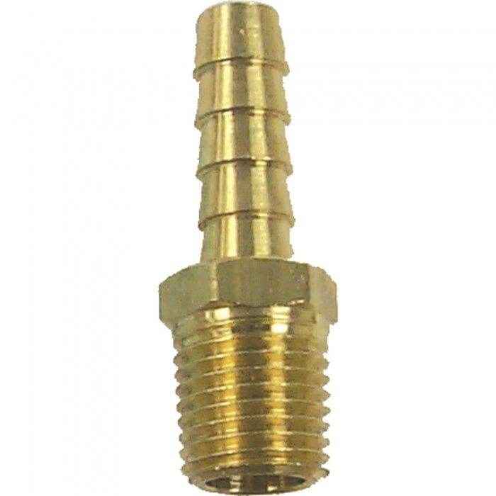 Hose Barb Brass Fitting 1/4 Inch MNPT x 5/16 Inch | Sierra 18 - 8055 - MacombMarineParts.com