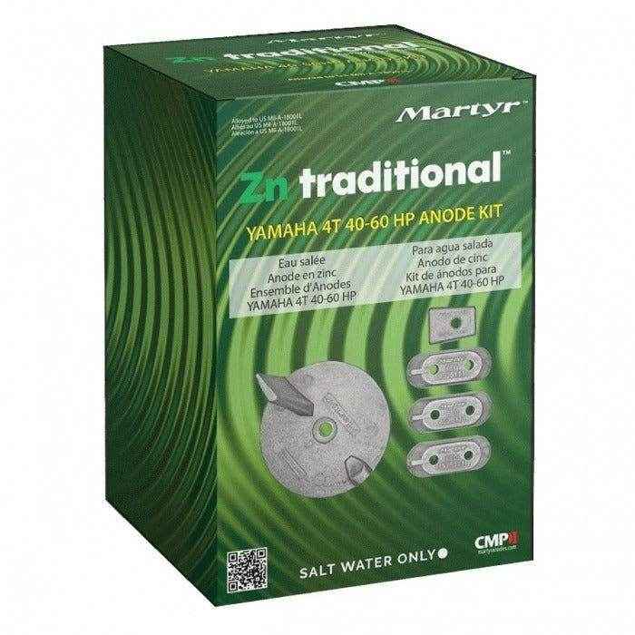 Outboard Anodes Kit Zinc Yamaha 4T 40-60Hp | Martyr CMY4060KITZ - MacombMarineParts.com