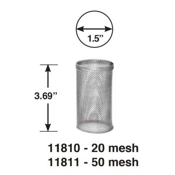 Seawater Strainer Screen | Sherwood 11810 - MacombMarineParts.com