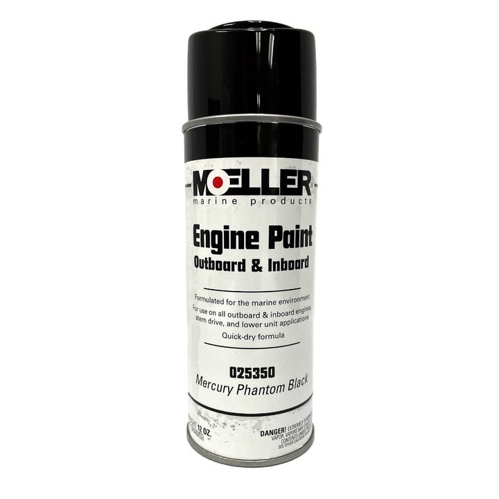 Spray Paint Mercury Phantom Black - 12 oz. | Moeller Marine 25350 - MacombMarineParts.com