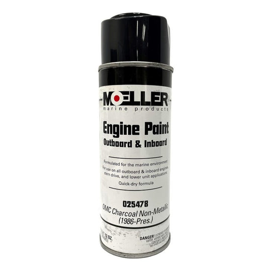 Spray Paint OMC Charcoal Non - Metallic | Moeller Marine 025478 - MacombMarineParts.com