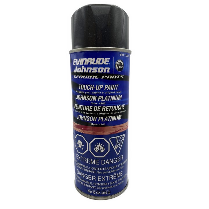 Spray Paint Touch Up Paint Johnson Platinum | BRP 0772633 - MacombMarineParts.com