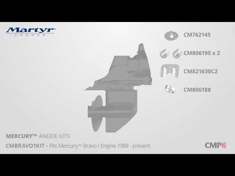 Anodenkit Mercruiser Bravo I Magnesium | Martyr CMBRAVO1KITM