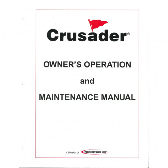 MPI 2001 Owners Manual | Crusader L510001-04 - MacombMarineParts.com