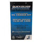 Mercury Oil Change Kit 15/20 HP Carb Models | Quicksilver 8M0081910
