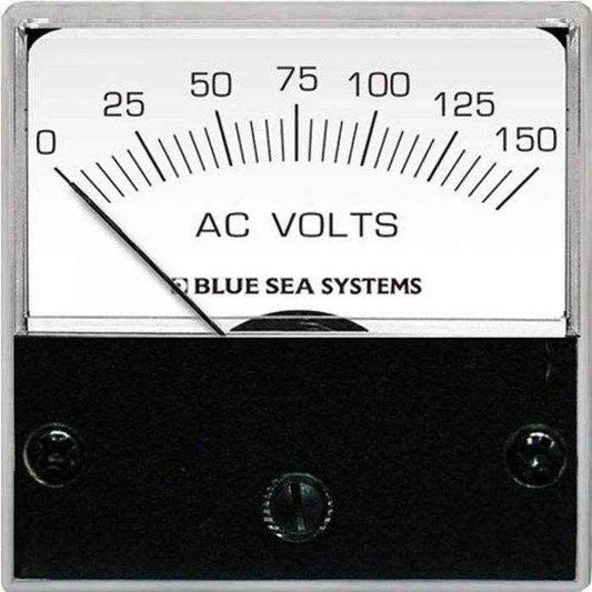 Blue Sea 0-150 Volt Analog AC Micro Voltmeter 8244 - MacombMarineParts.com