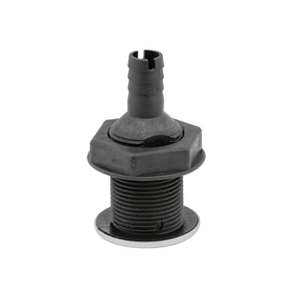 1-1/8 inch Hose Barb Stainless Steel/Nylon Thru Hull | Whitecap Marine S-3803