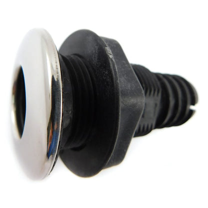 1-1/8 inch Hose Barb Stainless Steel/Nylon Thru Hull | Whitecap Marine S-3803