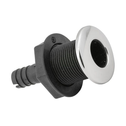 1-1/8 inch Hose Barb Stainless Steel/Nylon Thru Hull | Whitecap Marine S-3803