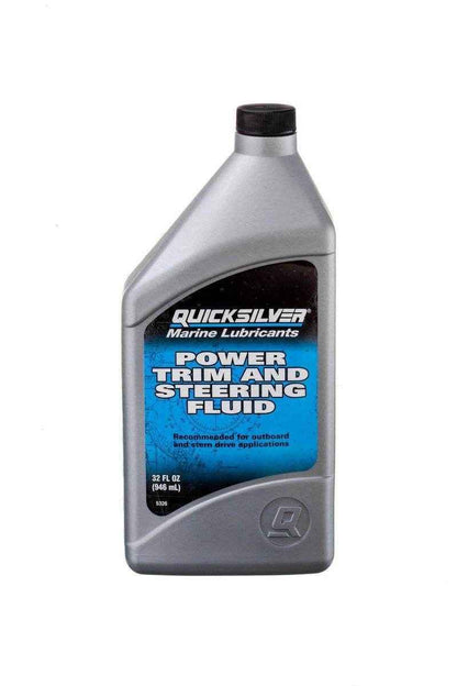 1 Qt. Power Trim and Steering Fluid | Quicksilver 92-858075Q01 - MacombMarineParts.com