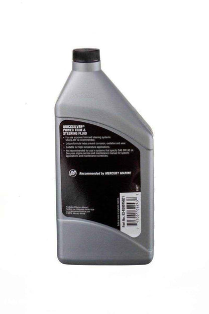 1 Qt. Power Trim and Steering Fluid | Quicksilver 92-858075Q01 - MacombMarineParts.com