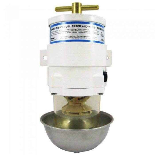 10 Micron Turbine Series Diesel Fuel Filter Assembly | Racor 500MA10 - MacombMarineParts.com