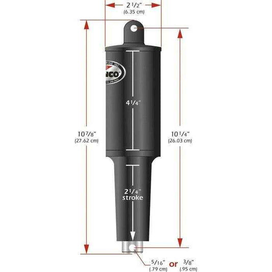 101 Series XDS Short Trim Tab Actuator 2.25 inch Stroke - 12 Volt | Lenco Marine 15057-001
