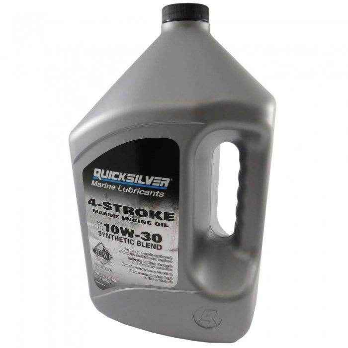 10W - 30 Four Stroke Oil Synthetic 1 Gallon | Quicksilver 92 - 8M0142146 - MacombMarineParts.com