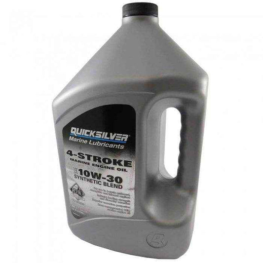 10W - 30 Four Stroke Oil Synthetic 1 Gallon | Quicksilver 92 - 8M0142146 - MacombMarineParts.com