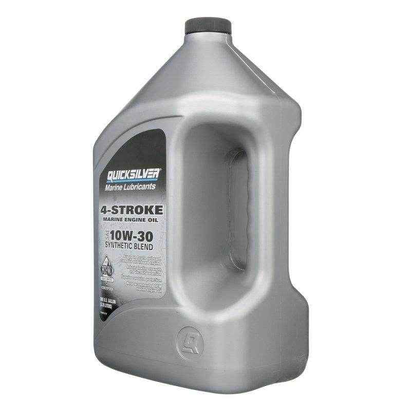 10W - 30 Four Stroke Oil Synthetic 1 Gallon | Quicksilver 92 - 8M0142146 - MacombMarineParts.com