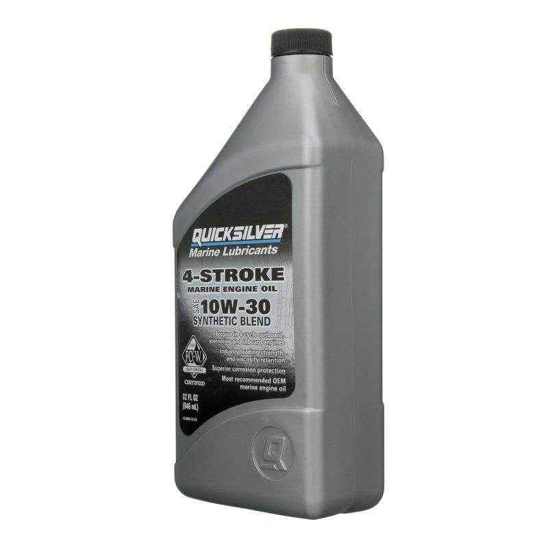 10W30 Synthetic Blend Oil | Quicksilver 92-8M0142135 - MacombMarineParts.com