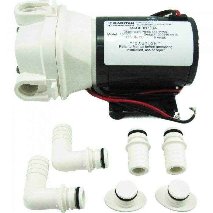 12-Volt Diaphragm Intake Pump Assembly | Raritan 166000 ...